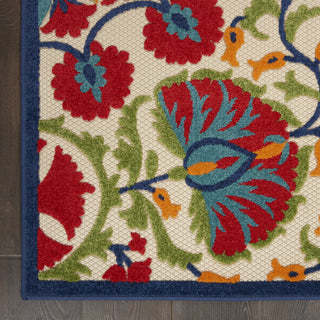 Nourison Aloha ALH20 Red/Multicolor Area Rug 