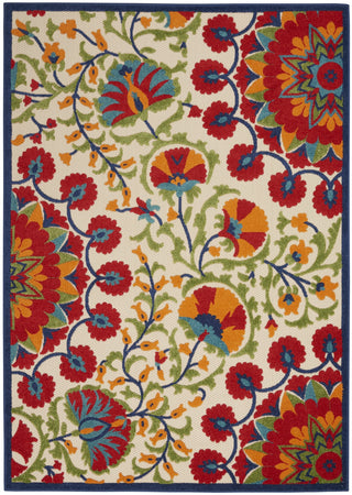 Nourison Aloha ALH20 Red/Multicolor Area Rug 