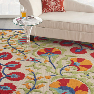 Nourison Aloha ALH20 Red/Multicolor Area Rug 