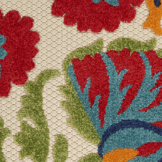 Nourison Aloha ALH20 Red/Multicolor Area Rug 