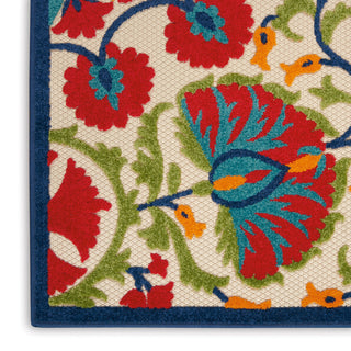 Nourison Aloha ALH20 Red/Multicolor Area Rug 