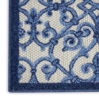 Aloha ALH21 Grey/Blue Area Rug by Nourison 