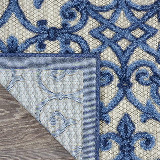 Aloha ALH21 Grey/Blue Area Rug by Nourison 