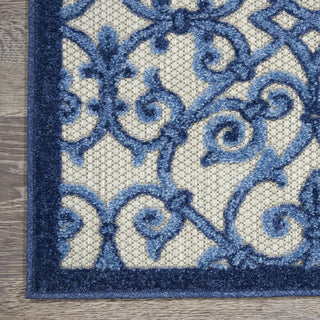 Aloha ALH21 Grey/Blue Area Rug by Nourison 
