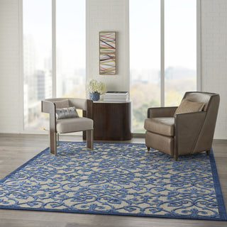 Aloha ALH21 Grey/Blue Area Rug by Nourison 