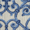 Aloha ALH21 Grey/Blue Area Rug by Nourison 