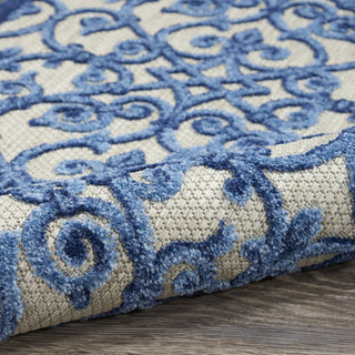 Aloha ALH21 Grey/Blue Area Rug by Nourison 