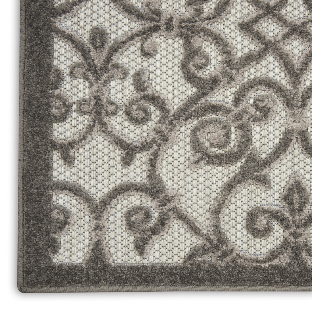 Aloha ALH21 Grey/Charcoal Area Rug by Nourison 