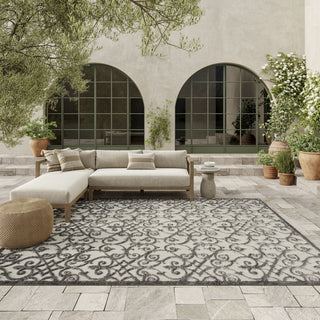 Aloha ALH21 Grey/Charcoal Area Rug by Nourison 