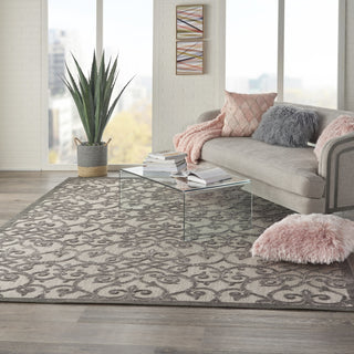 Aloha ALH21 Grey/Charcoal Area Rug by Nourison 