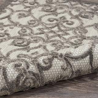 Aloha ALH21 Grey/Charcoal Area Rug by Nourison 