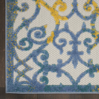 Nourison Aloha ALH21 Ivory Blue Area Rug 
