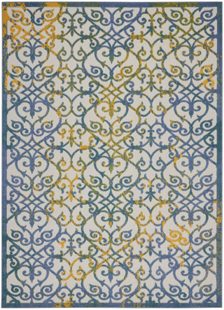 Nourison Aloha ALH21 Ivory Blue Area Rug 