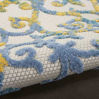 Nourison Aloha ALH21 Ivory Blue Area Rug 