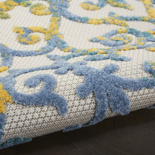 Nourison Aloha ALH21 Ivory Blue Area Rug 