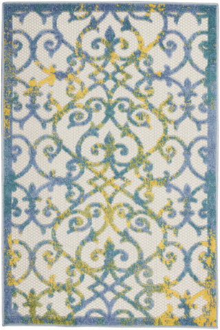 Nourison Aloha ALH21 Ivory Blue Area Rug 