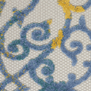 Nourison Aloha ALH21 Ivory Blue Area Rug 