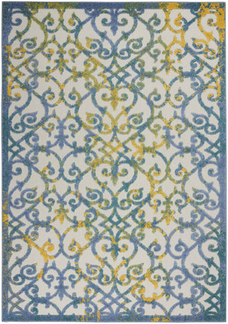 Nourison Aloha ALH21 Ivory Blue Area Rug 