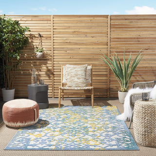 Nourison Aloha ALH21 Ivory Blue Area Rug 
