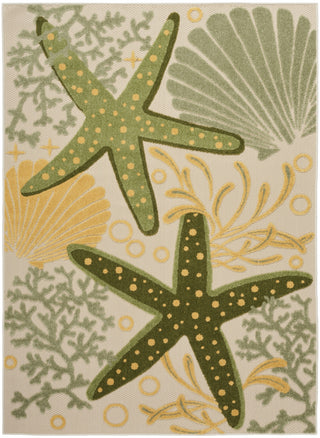 Nourison Aloha ALH24 Green Yellow Area Rug Main Image