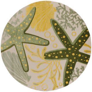 Nourison Aloha ALH24 Green Yellow Area Rug Main Image