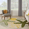 Nourison Aloha ALH24 Green Yellow Area Rug Room Image Feature