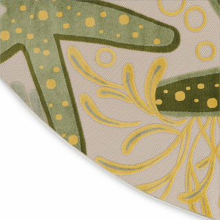 Nourison Aloha ALH24 Green Yellow Area Rug T' R