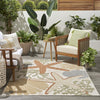 Nourison Aloha ALH24 Ivory Multicolor Area Rug Corner Image