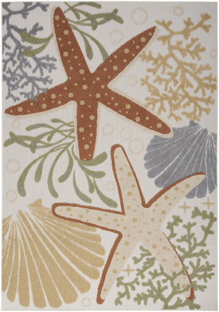 Nourison Aloha ALH24 Ivory Multicolor Area Rug Main Image