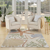 Nourison Aloha ALH24 Ivory Multicolor Area Rug Corner Image