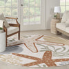 Nourison Aloha ALH24 Ivory Multicolor Area Rug Corner Image