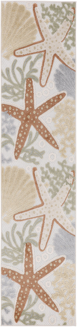 Nourison Aloha ALH24 Ivory Multicolor Area Rug Main Image