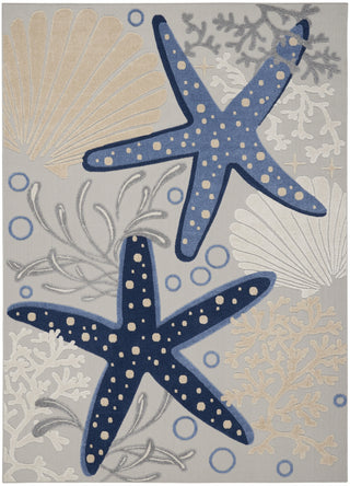 Nourison Aloha ALH24 Blue/Grey Area Rug 
