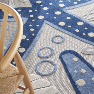 Nourison Aloha ALH24 Blue/Grey Area Rug 