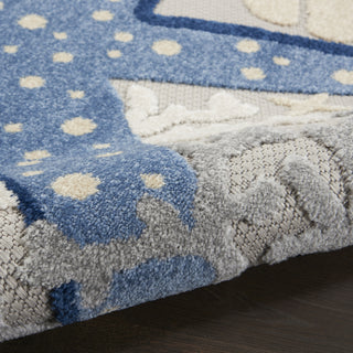 Nourison Aloha ALH24 Blue/Grey Area Rug 