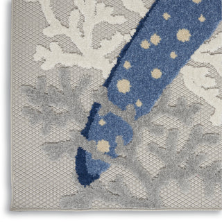 Nourison Aloha ALH24 Blue/Grey Area Rug 