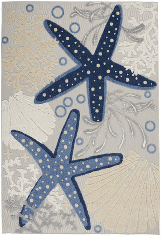 Nourison Aloha ALH24 Blue/Grey Area Rug 