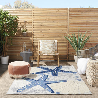 Nourison Aloha ALH24 Blue/Grey Area Rug 