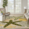 Nourison Aloha ALH24 Green Yellow Area Rug 