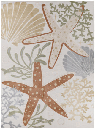 Nourison Aloha ALH24 Ivory Multicolor Area Rug 
