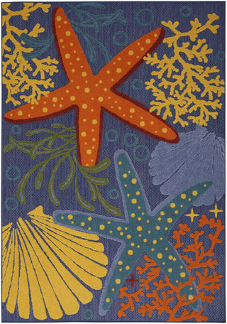 Nourison Aloha ALH24 Navy Multicolor Area Rug 