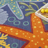 Nourison Aloha ALH24 Navy Multicolor Area Rug 