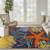 Nourison Aloha ALH24 Navy Multicolor Area Rug 