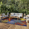 Nourison Aloha ALH24 Navy Multicolor Area Rug 