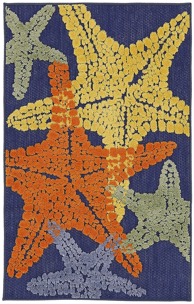 Nourison Aloha ALH28 Blue Multicolor Area Rug main image