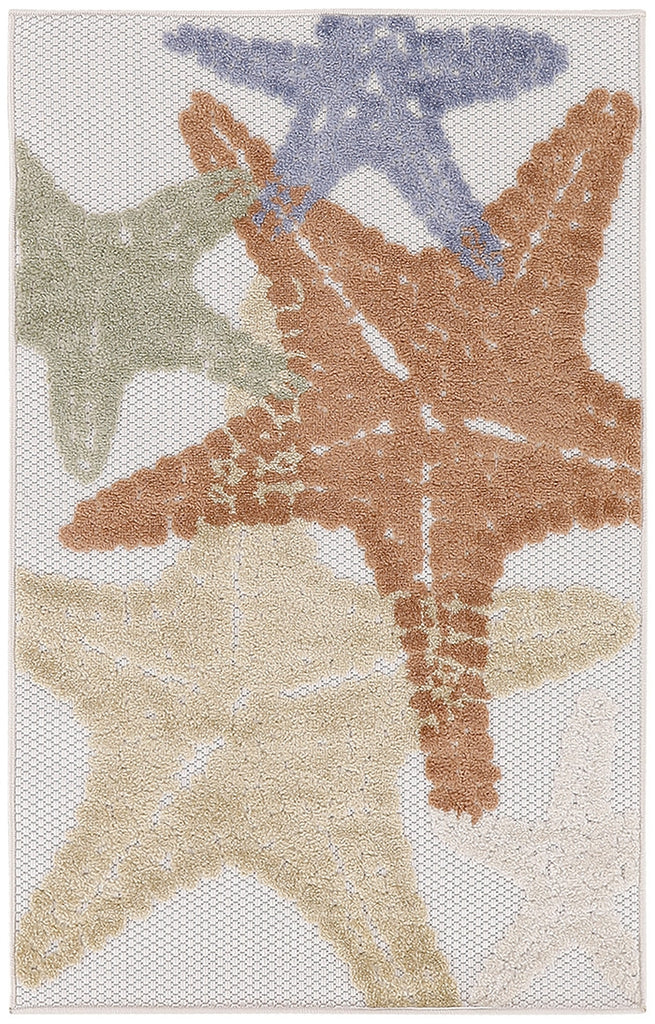 Nourison Aloha ALH28 Ivory Multicolor Area Rug main image