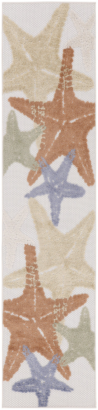 Nourison Aloha ALH28 Ivory Multicolor Area Rug Main Image