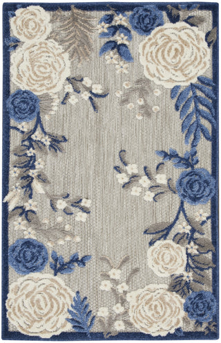 Nourison Aloha ALH32 Blue/Grey Area Rug 