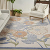 Nourison Aloha ALH33 Beige Multicolor Area Rug Corner Image