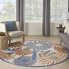 Nourison Aloha ALH33 Beige Multicolor Area Rug Swatch Image